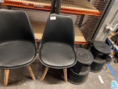 Chairs x2, Kick Stool & Shelving Unit