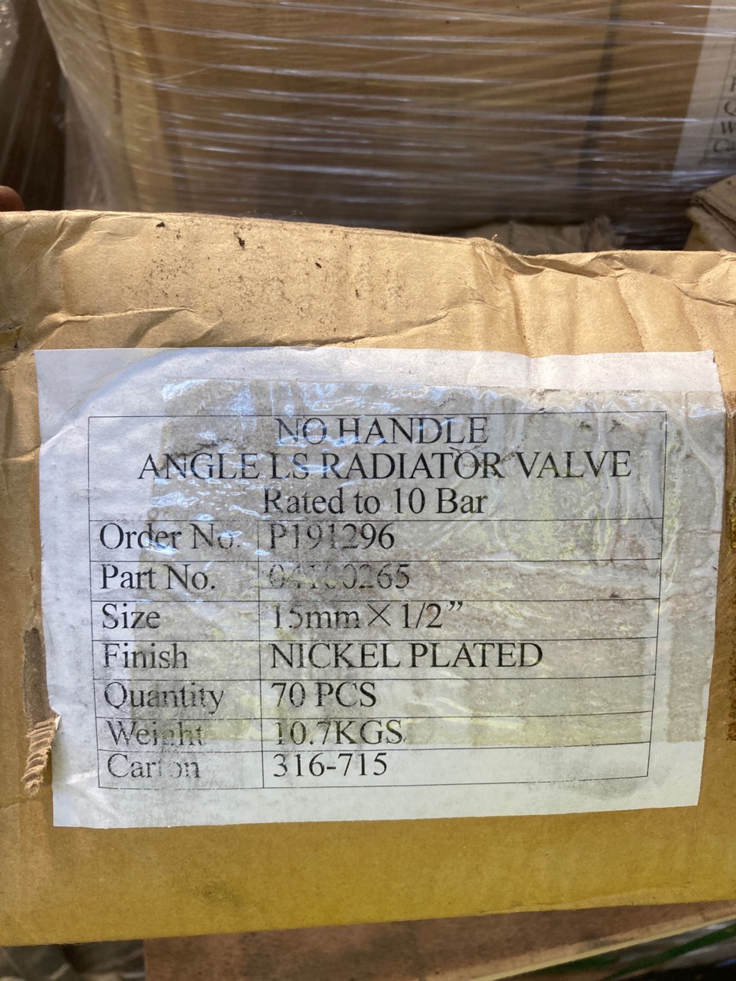 Pallet of Nickel Plated Radiator Valves - Image 2 of 4