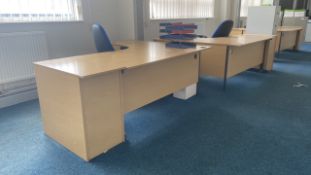 Desk Unit X2 with Office Chair X2