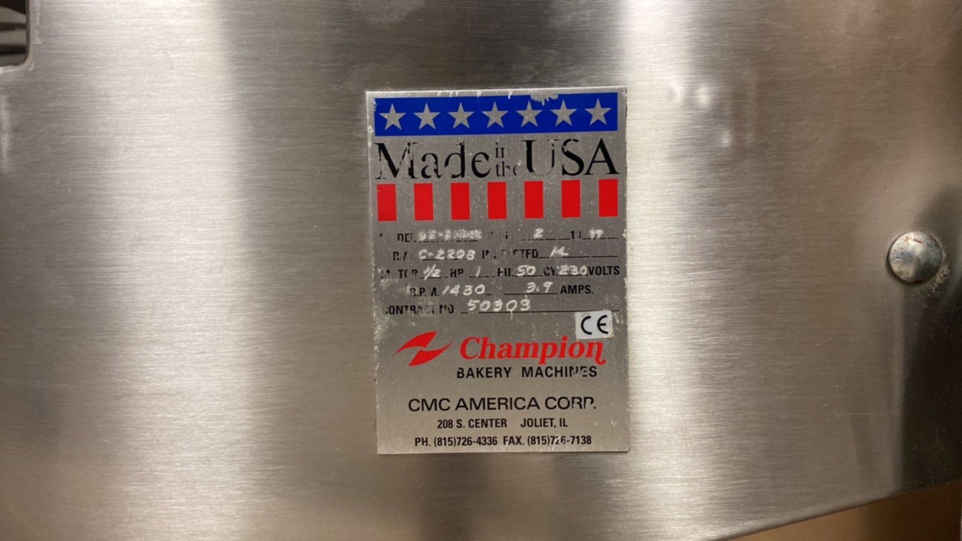 Champion Bakery Depositing Machine CMC - Image 4 of 6
