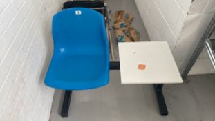 Plastic Chair with Table