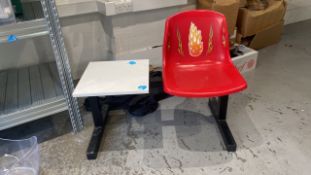 Plastic Chair and Table X3