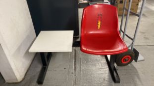 Plastic Chair and Table X3