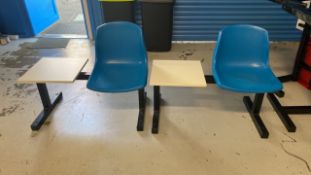 Plastic Chair and Table X2