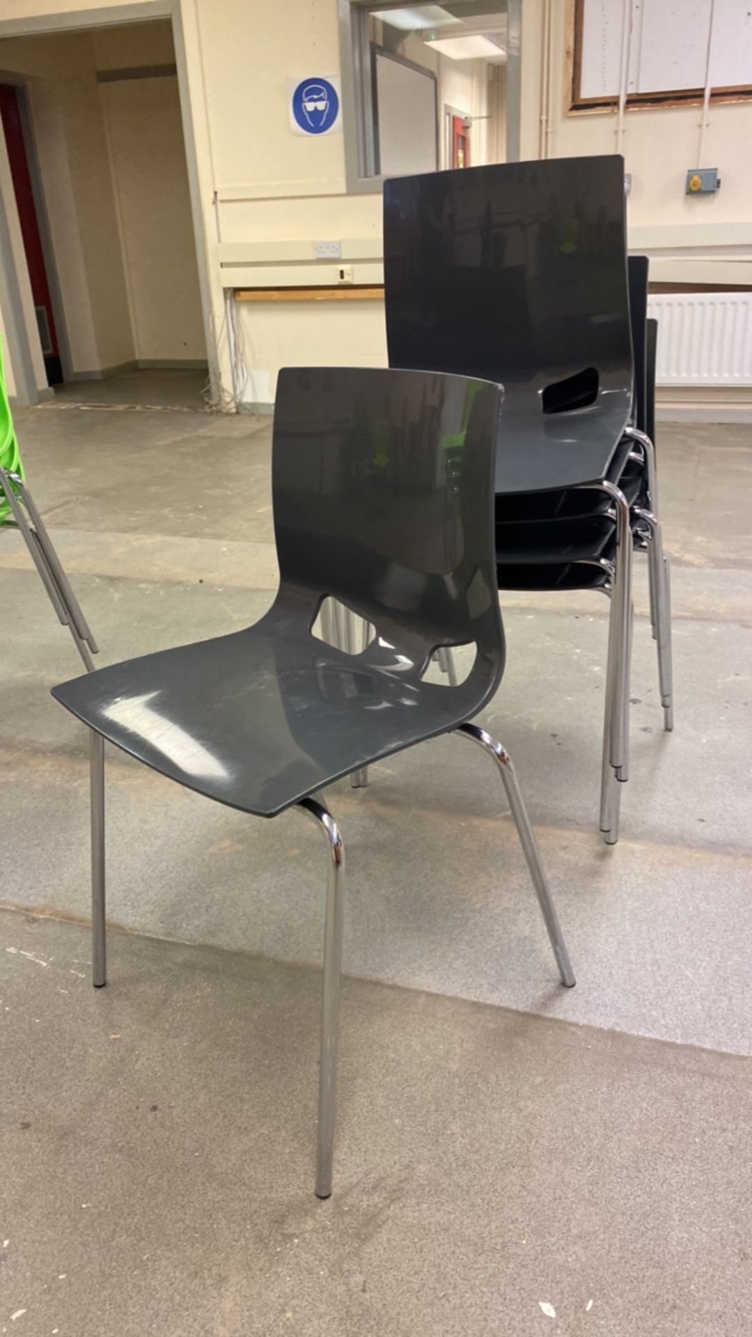 Plastic Grey Chair X6