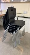 Plastic Black Chair X6