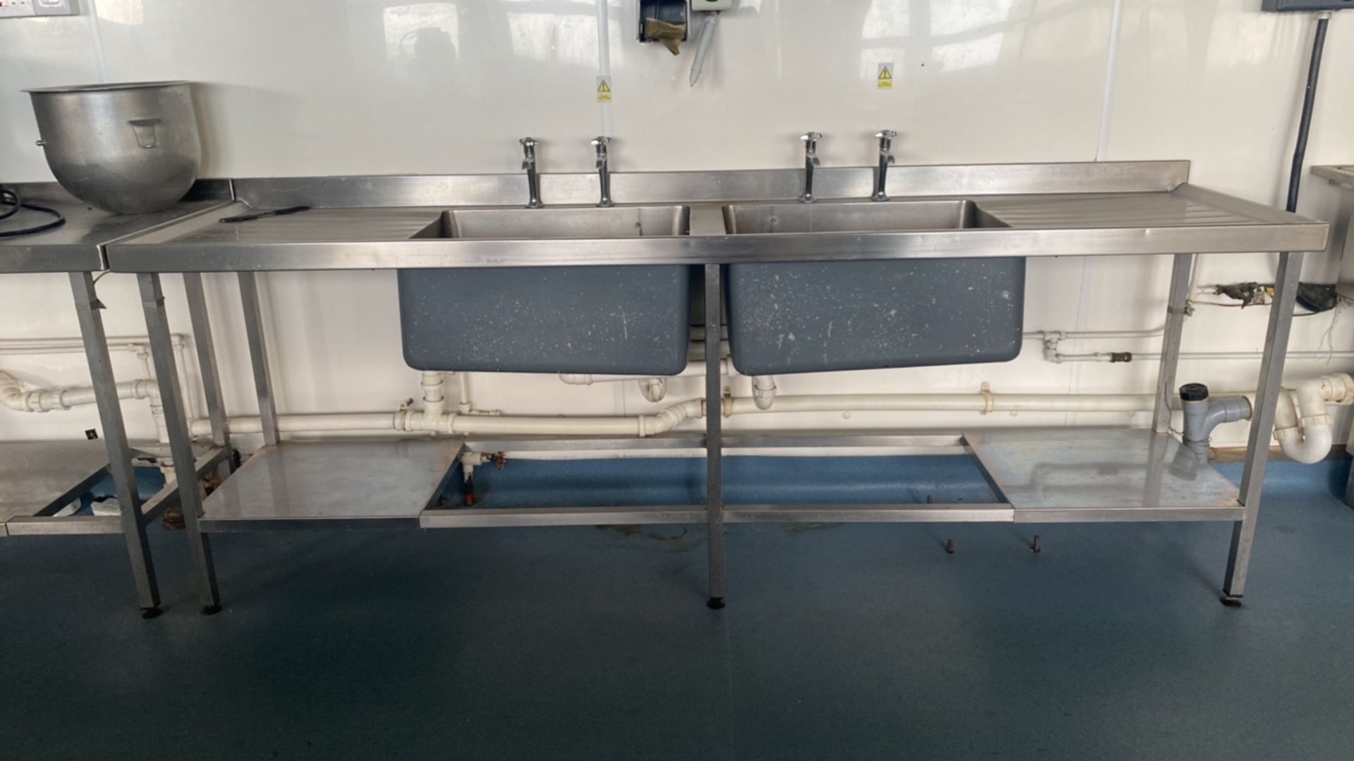 Stainless Steel Double Sink Unit