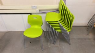 Plastic Green Chair X9