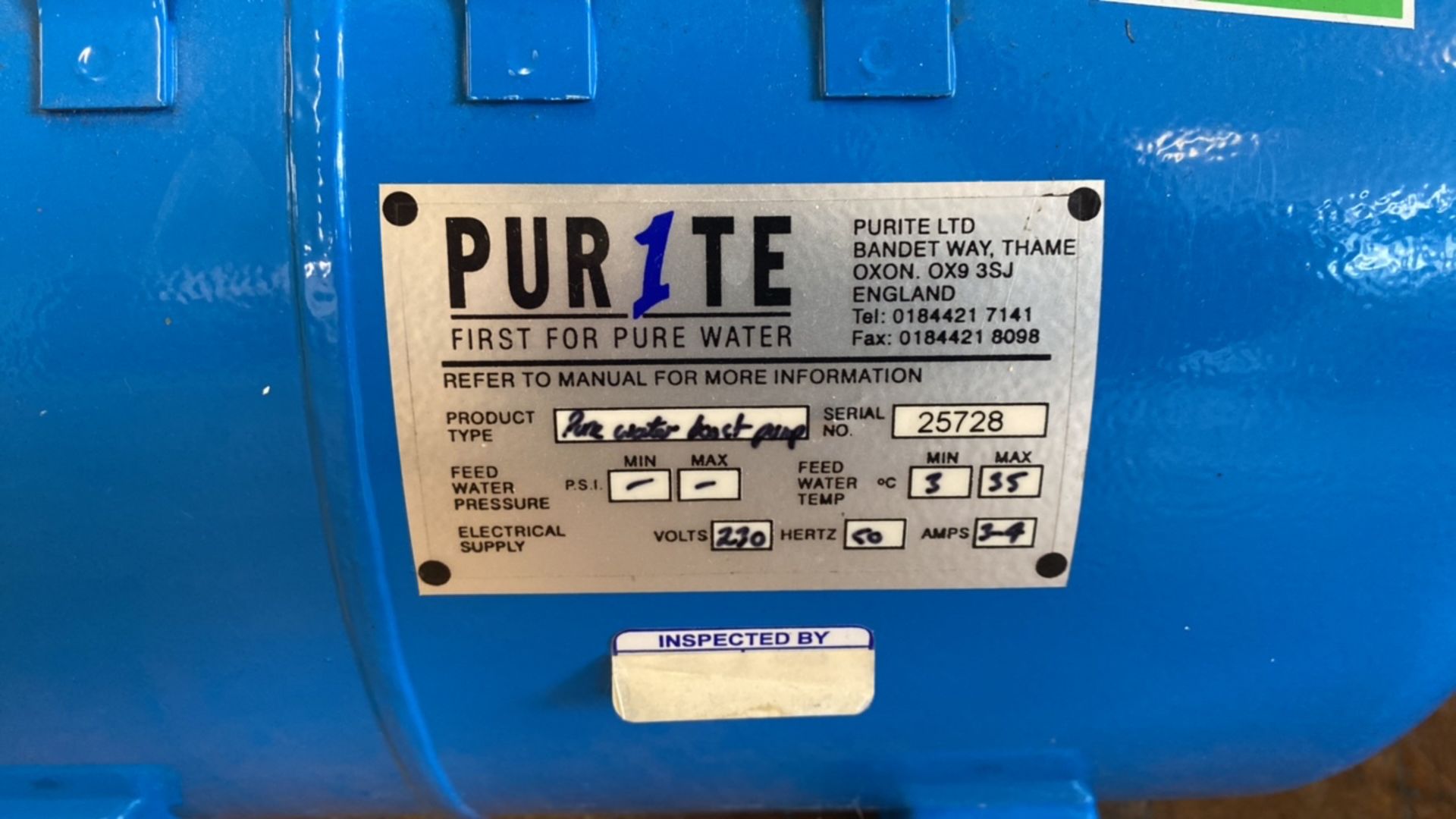 Purity Pure Water Pressure Tank - Image 2 of 4