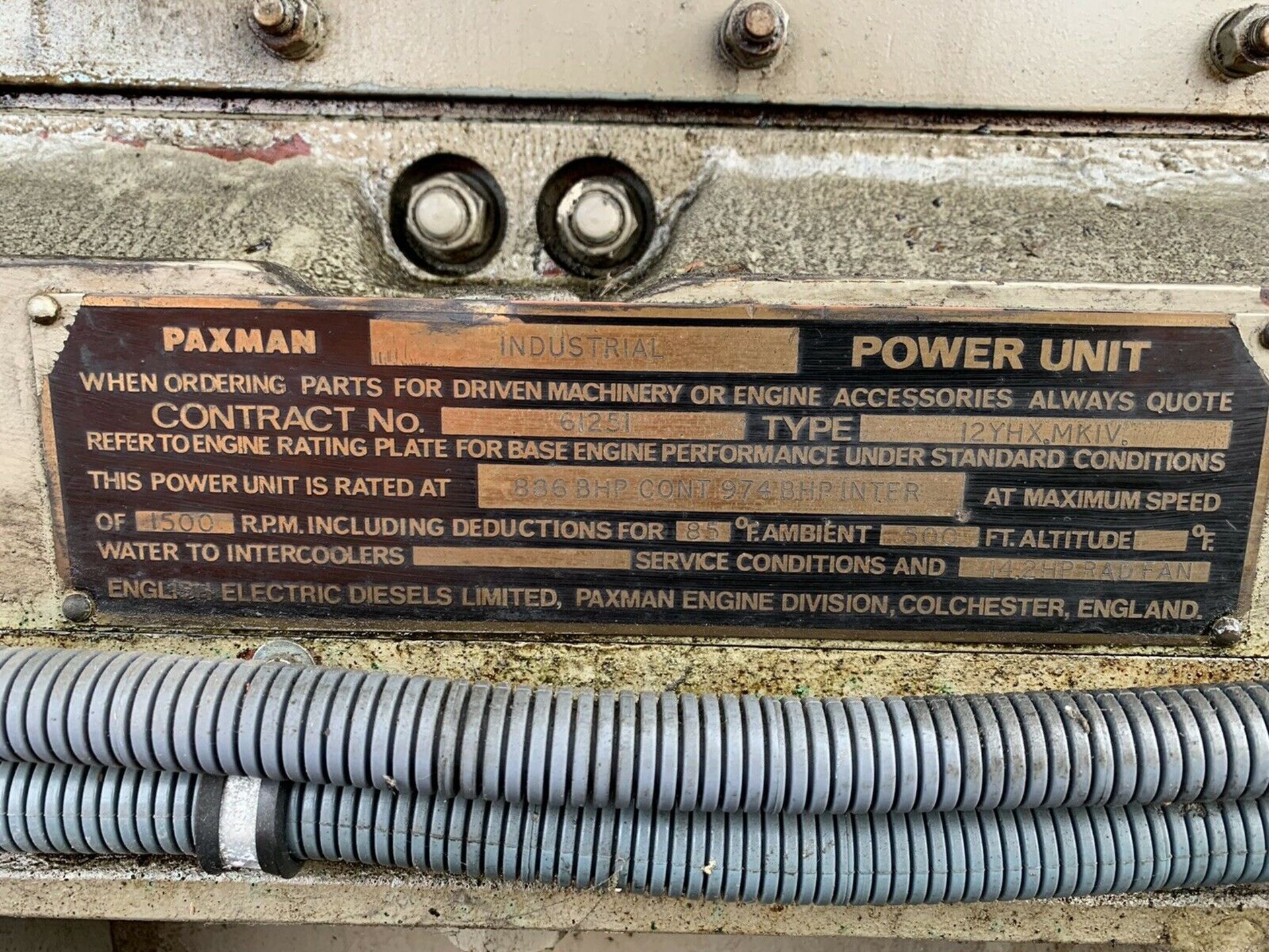 750 KVA DALE Generator PAXMAN V12 Engine - Image 6 of 8