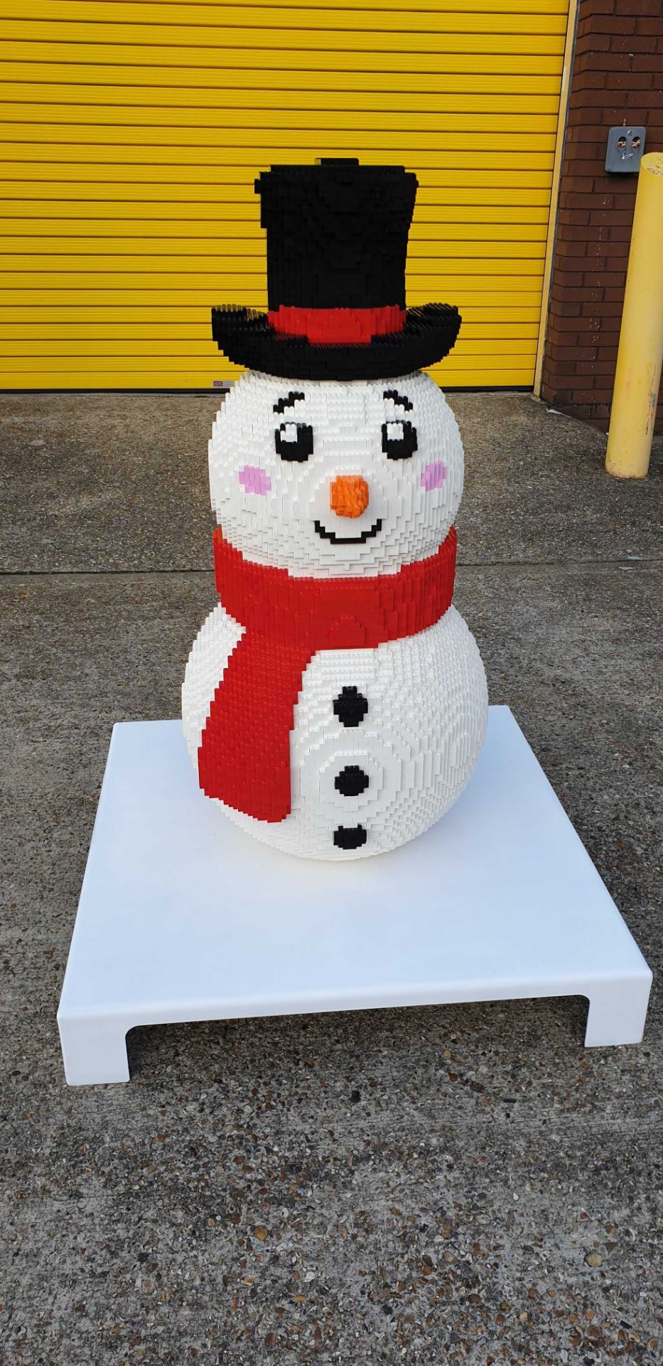 Large Snowman Lego Statue - Image 2 of 2
