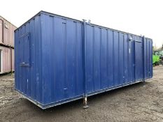 24ft Portable Office Site Cabin Welfare Unit Anti Vandal Steel Container