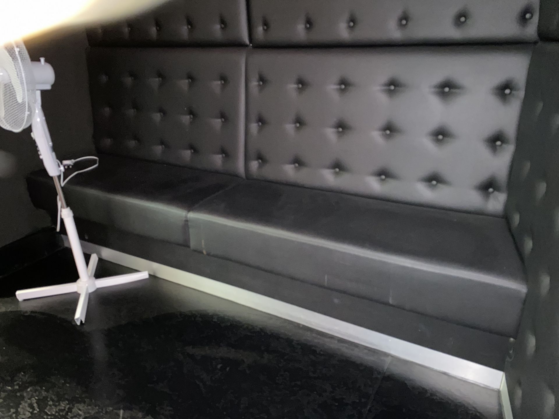 Padded Pleather Bench Seating - Image 3 of 3