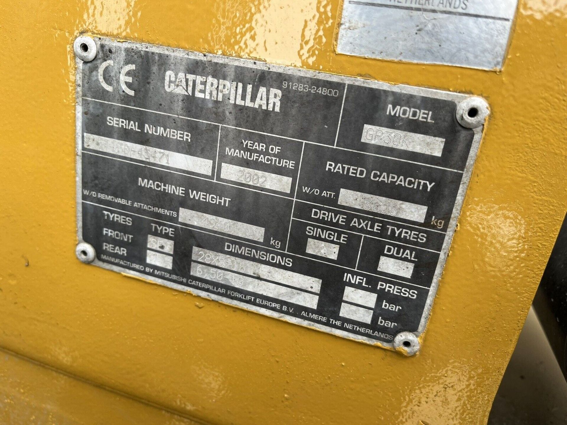 caterpillar 3 Tonne Gas Forklift - Image 5 of 6