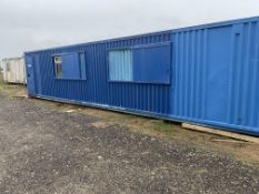 40x8ft Steel shipping container converted to double office/reception