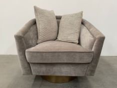 Fabric Swivel Tub Chair