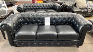 Black Chesterfield 3 Seater Sofa