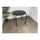 Steel Circular Black Table