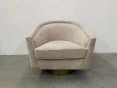 Fabric Swivel Tub Chair