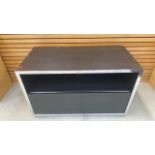 Black Wooden Storage Unit