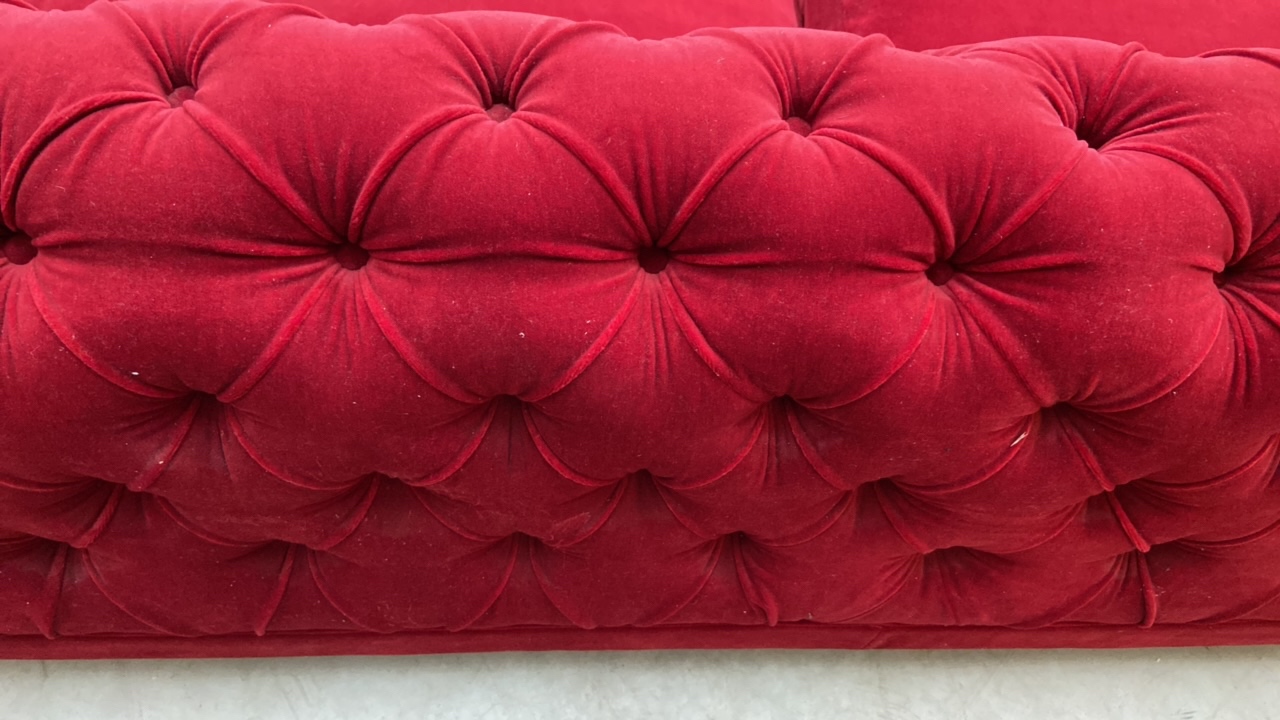 CTS Salotti Red Large Sofa - Image 8 of 10