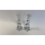 Bohemia Lead Crystal Candle Stick Holders