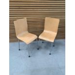 Light Woodgrain Effect Commercial Grade Chairs Set