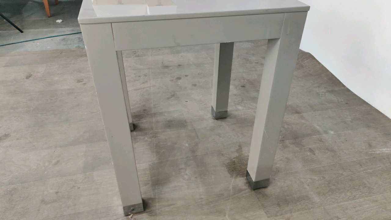 Side Table - Grey Gloss Finished - Image 2 of 3