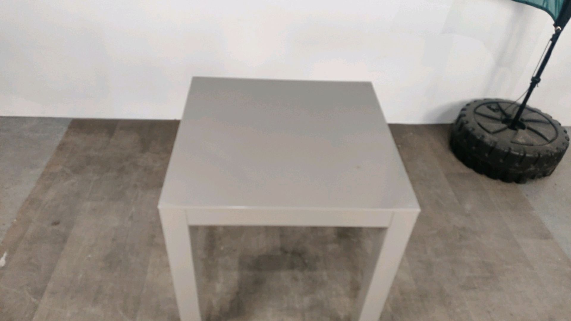 Large Side Table - Grey Gloss Finished - Image 2 of 3