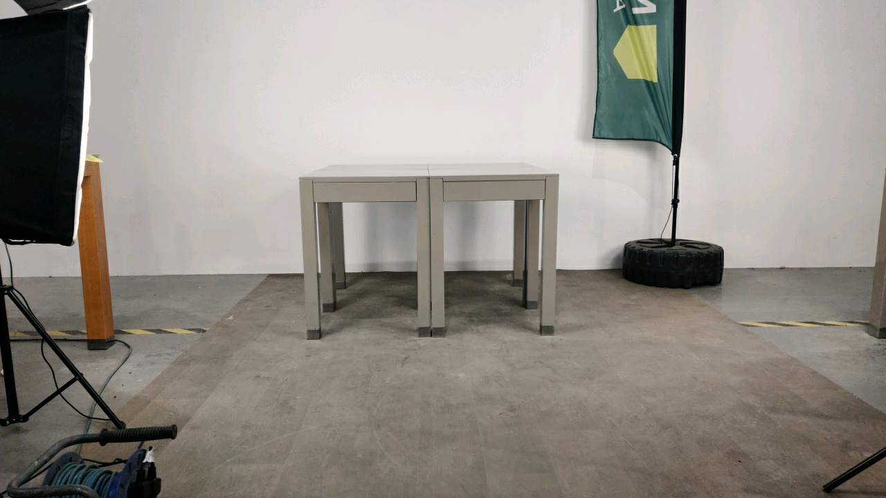 Side Table With Drawer - Grey Gloss Finished x4