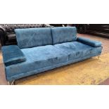 Turquoise Soft 3 Seater Sofa