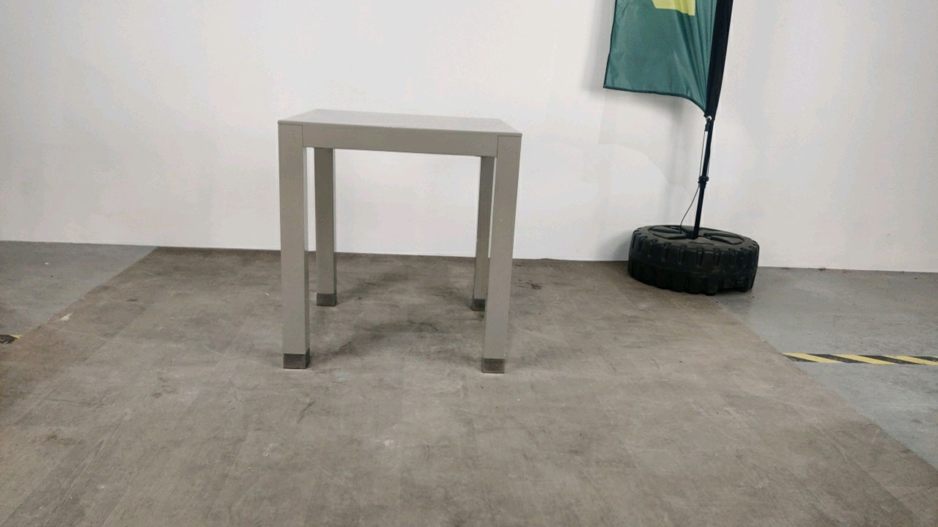 Large Side Table - Grey Gloss Finished