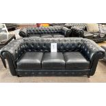 Black Chesterfield 3 Seater Sofa