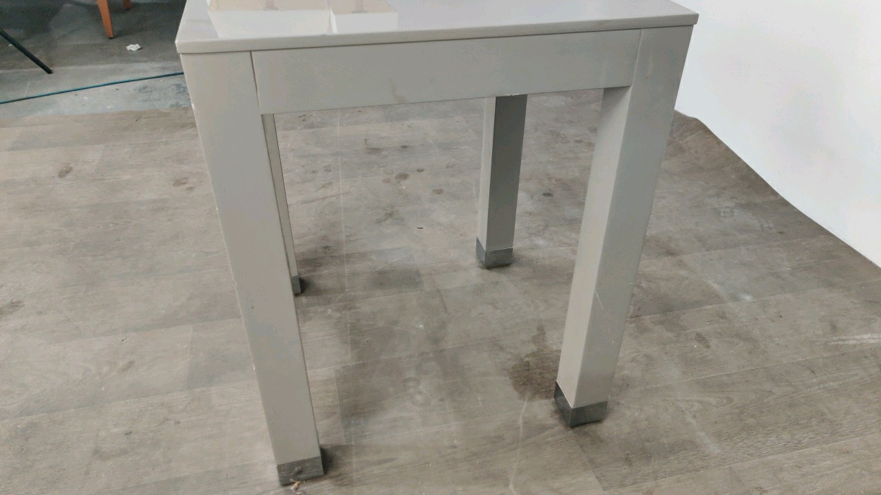 Side Table - Grey Gloss Finished - Image 3 of 3