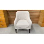 Cream Upholstered Armchair X1