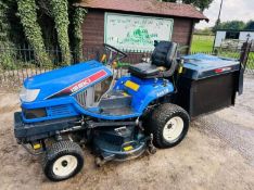 Iseki Sxg19 Ride On Mower *Only 646 Hours* C/W Hydraulic Tip Grass Collector Box