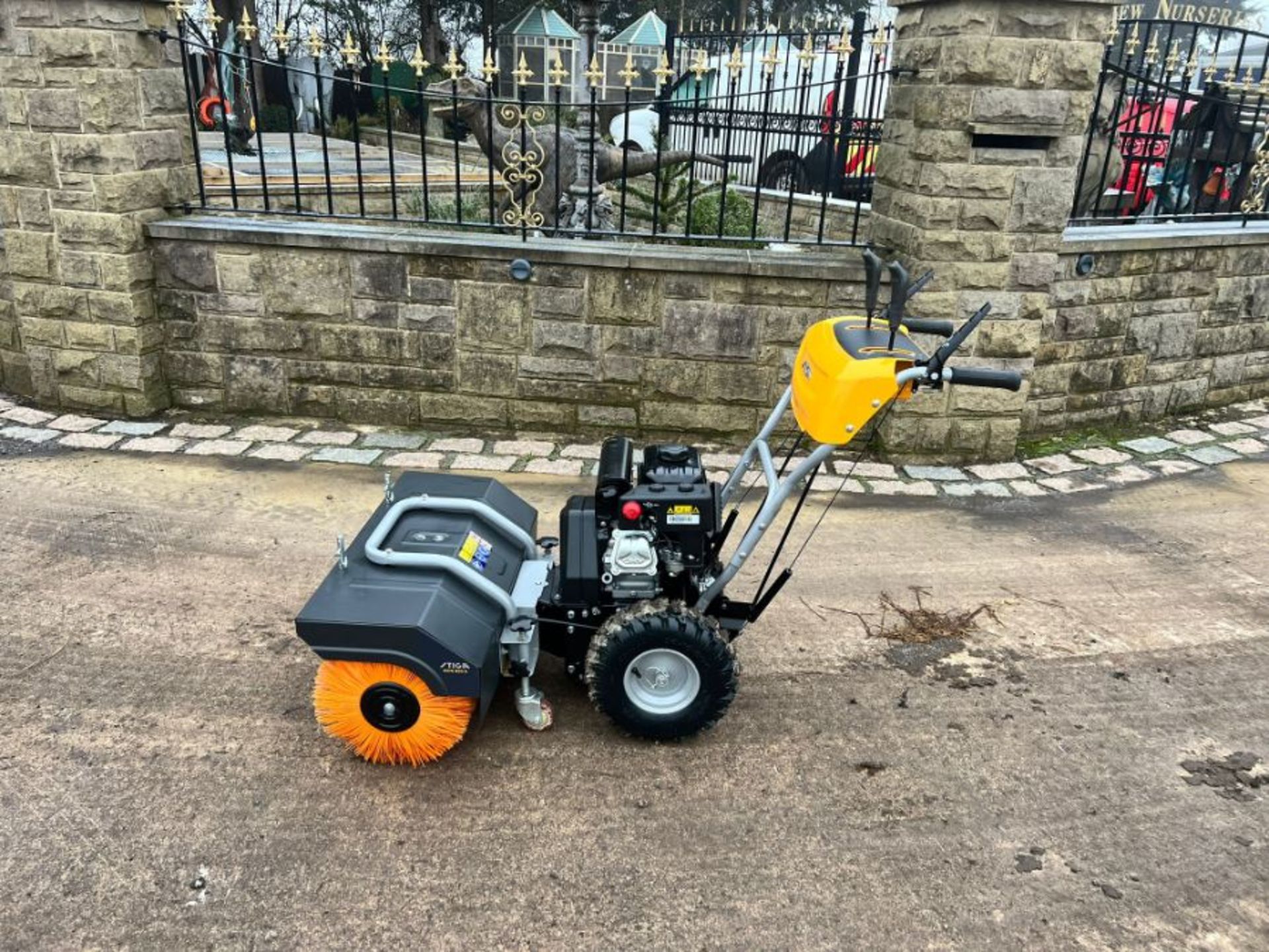 New and Unused Stiga SWS800G Walk Behind Sweeper