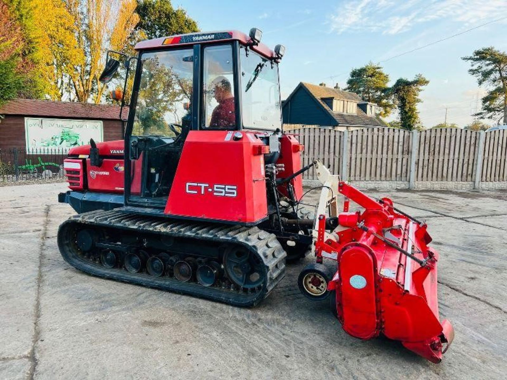 Yanmar Ct-55 Tracked Tractor C/W Rotavator - Image 9 of 15