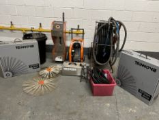 Compressor to power brush system