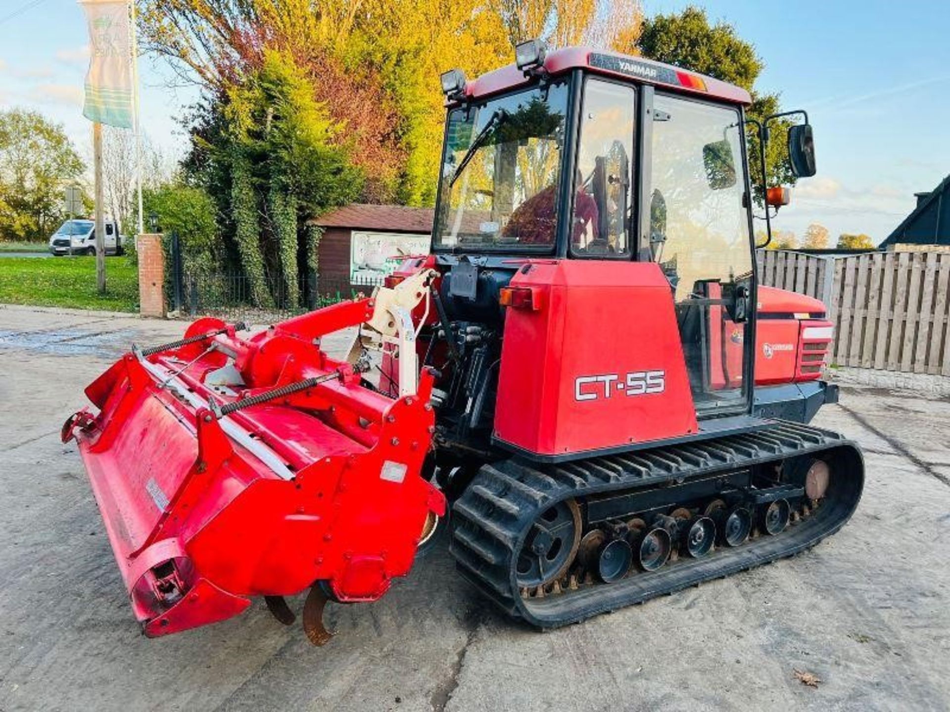 Yanmar Ct-55 Tracked Tractor C/W Rotavator - Image 8 of 15