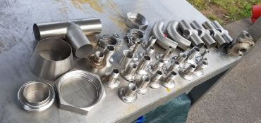 Approximately 5kg of 1" Stainless Steel Tig Weld Fittings