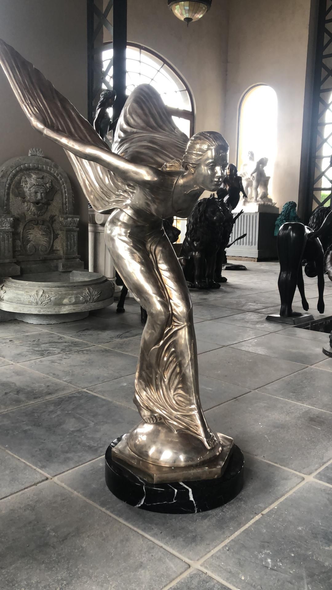 Bronze Spirit Of Ecstasy Statue