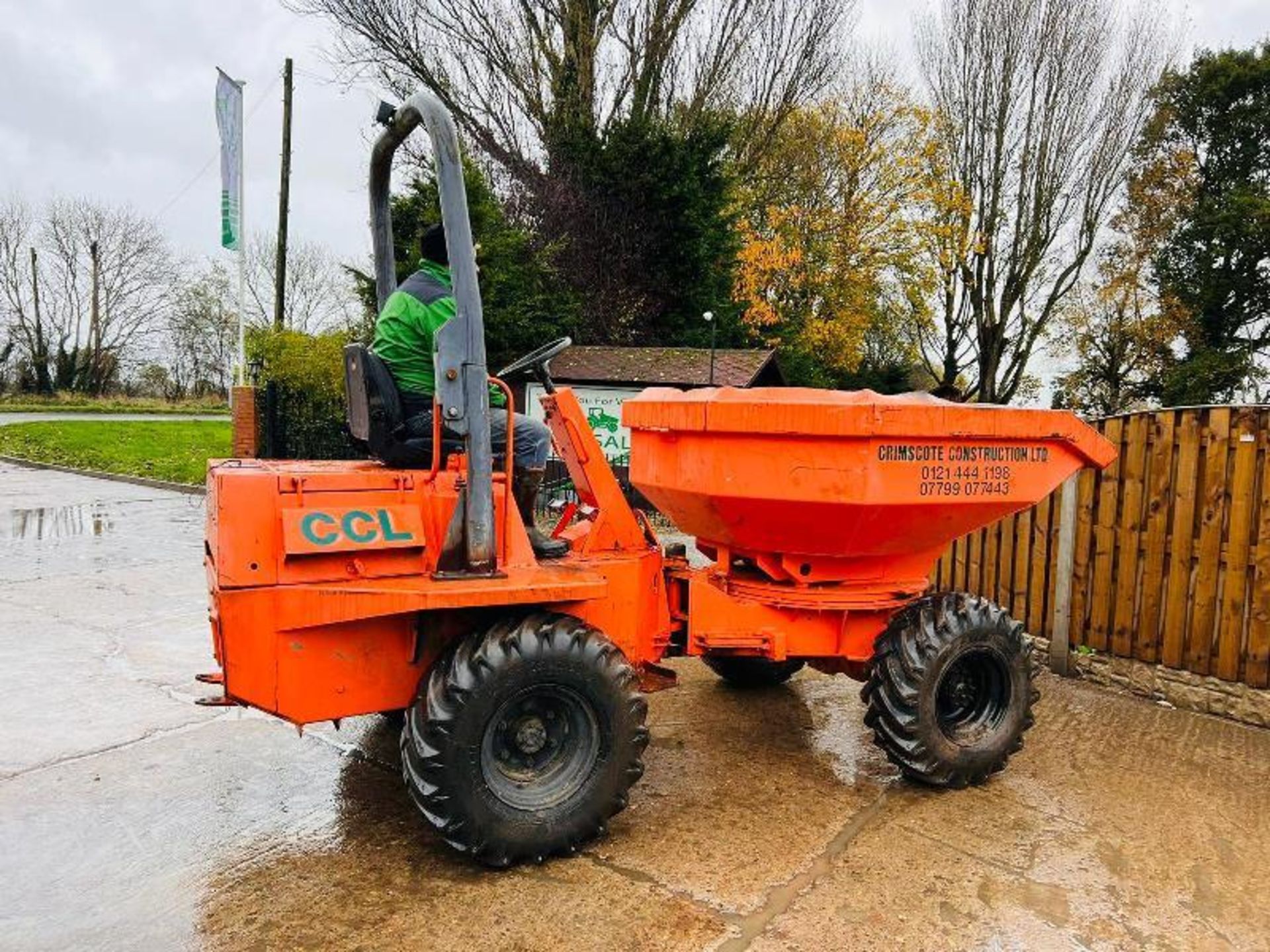 Benford 4wd Swivel Tip Dumper C/W Role Frame - Image 8 of 11