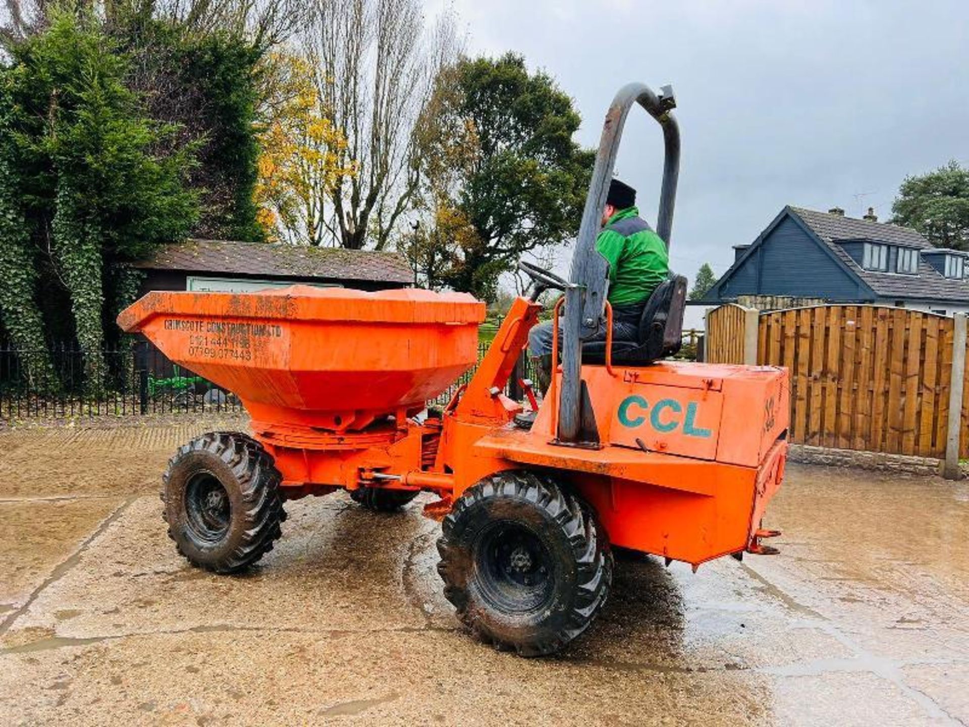 Benford 4wd Swivel Tip Dumper C/W Role Frame - Image 4 of 11