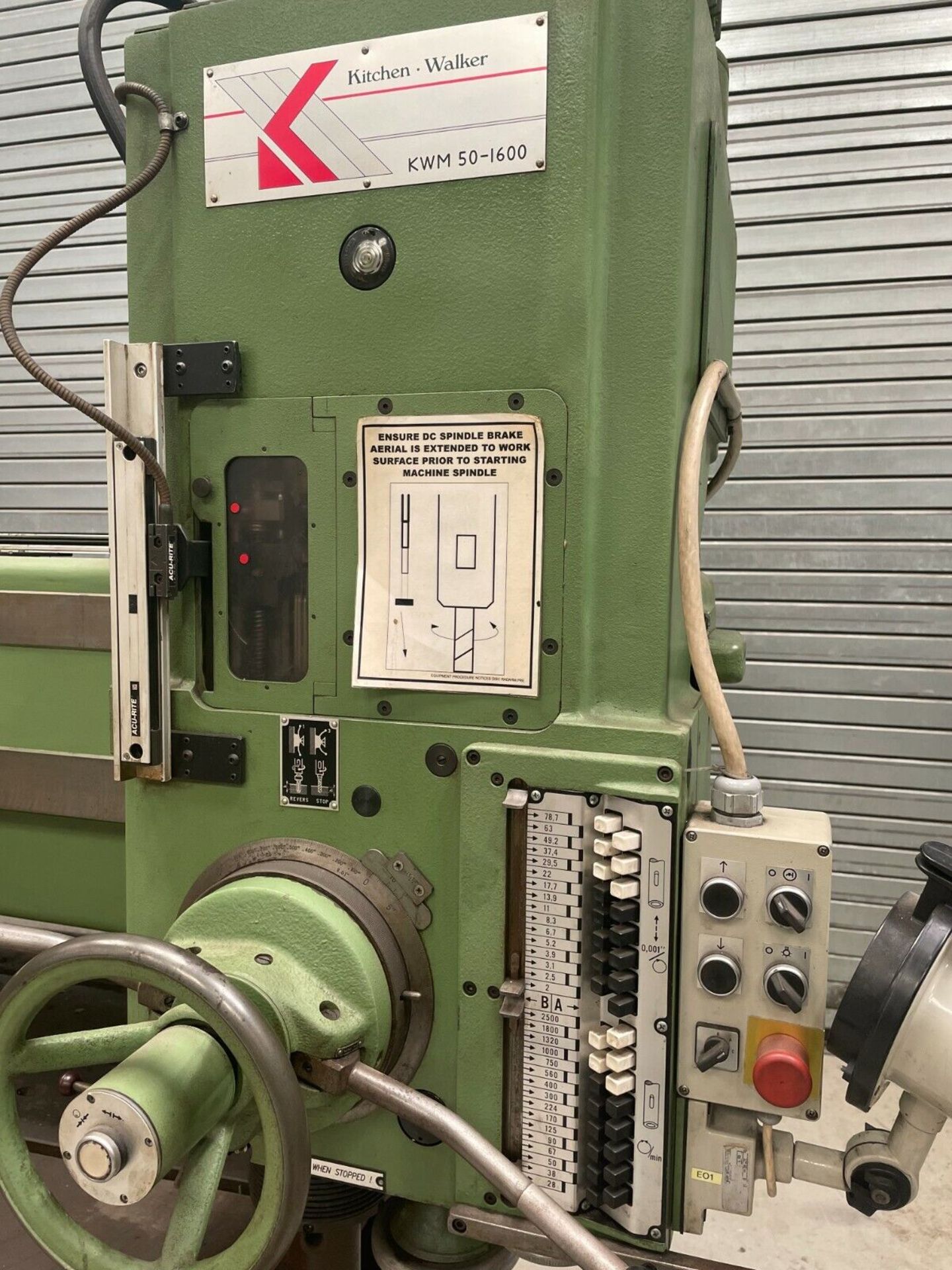 Kitchen & Walker Kwm 50-1600 Radial Drill - Image 4 of 7