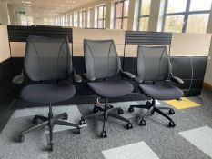 3x Swivel Office Chairs