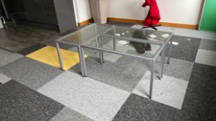 Set Of 3 Glass Tables