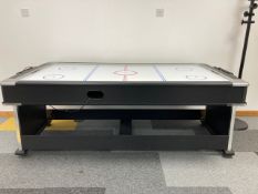 Reversible pool table and air hockey table
