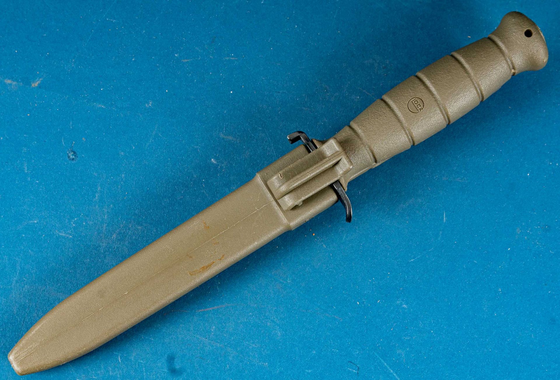 G-Lock Jagdmesser/Outdoormesser, spätes 20. Jhd., Klingenlänge ca. 16,5 cm, Gesamtlänge ü. A. ca. 3