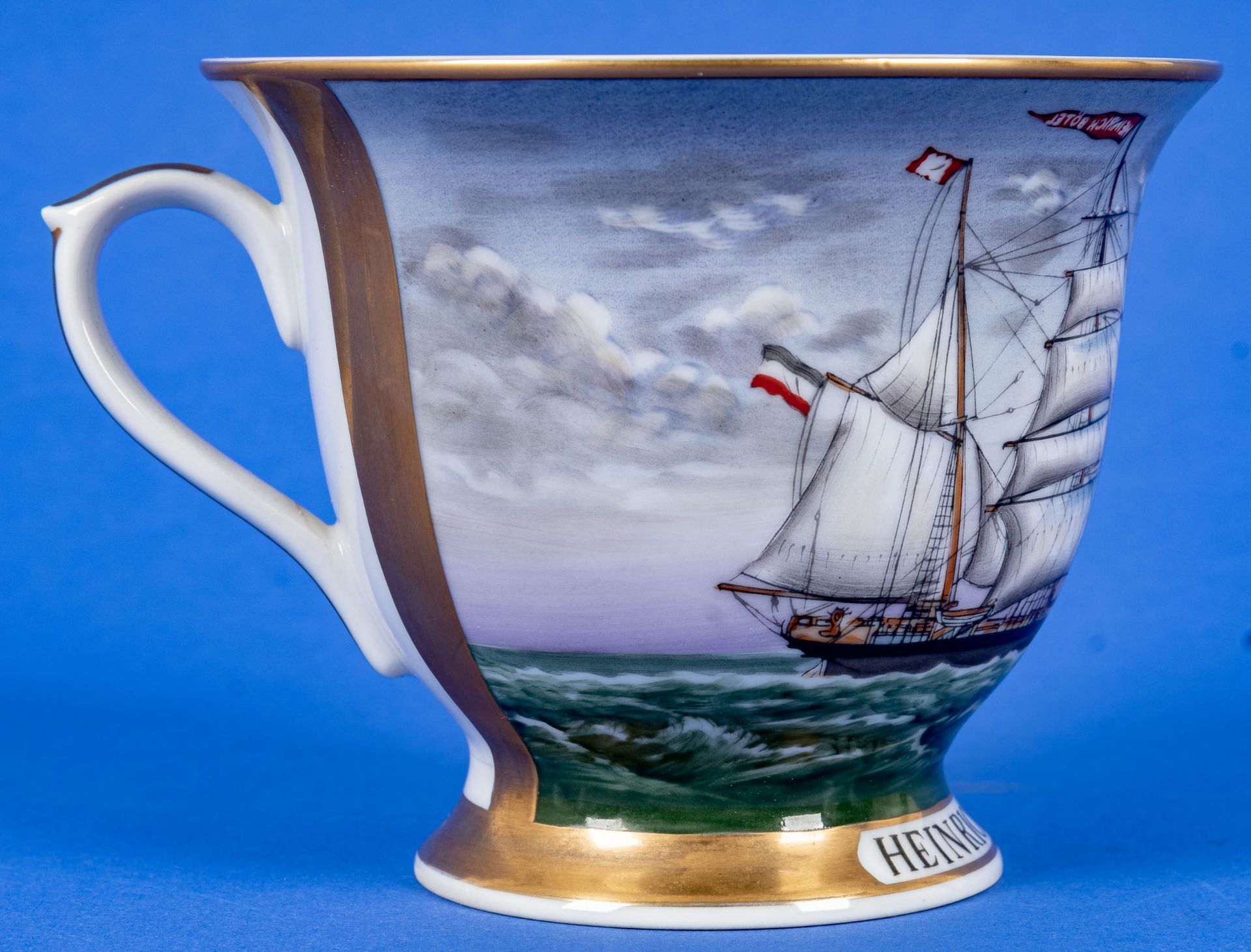 "HEINRICH BÖTEL" - CAPTAIN'S CUP Hamburg, limitierte Auflage No. 391/1000. Zweiteiliges Gedeck in s - Bild 3 aus 12